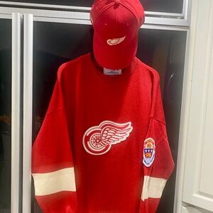 Detroit Red Wings 250 Birthday Festival Edition sweater/Cap Set  Sz 3X